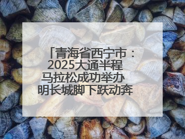 青海省西宁市：2025大通半程马拉松成功举办 明长城脚下跃动奔跑音符