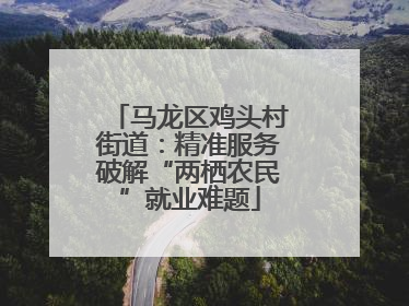 马龙区鸡头村街道：精准服务破解“两栖农民”就业难题