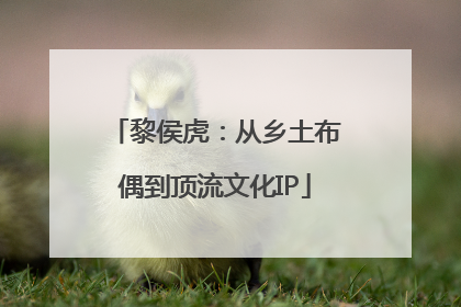 黎侯虎：从乡土布偶到顶流文化IP