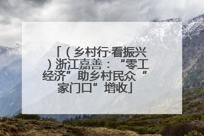 （乡村行·看振兴）浙江嘉善：“零工经济”助乡村民众“家门口”增收