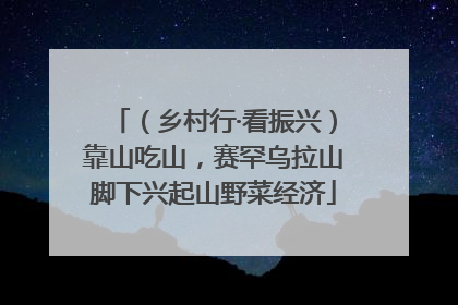 （乡村行·看振兴）靠山吃山，赛罕乌拉山脚下兴起山野菜经济