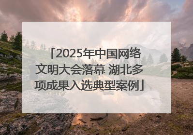 2025年中国网络文明大会落幕 湖北多项成果入选典型案例