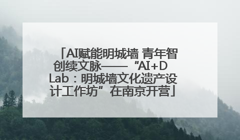 AI赋能明城墙 青年智创续文脉——“AI+D Lab：明城墙文化遗产设计工作坊”在南京开营