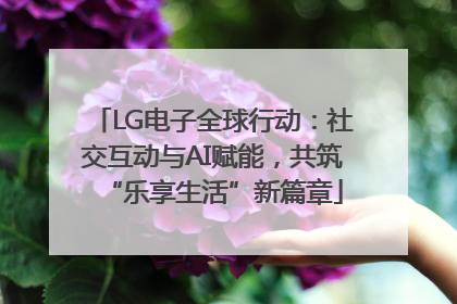 LG电子全球行动：社交互动与AI赋能，共筑“乐享生活”新篇章